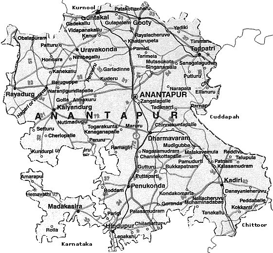 Maps of Anantapur
