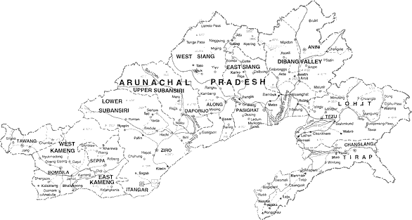 Maps of Arunachal Pradesh