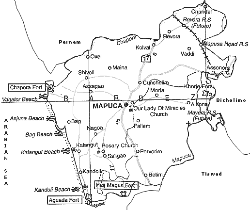 Map of Bardez