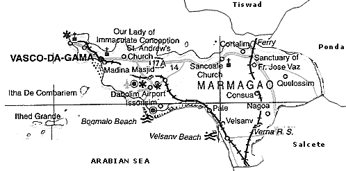 Map of Marmagao