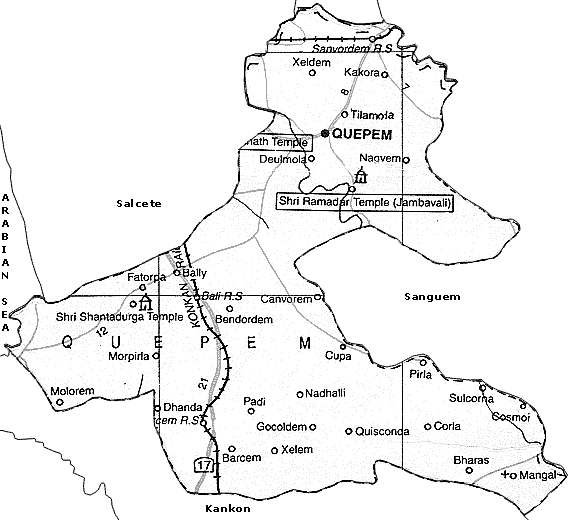 Map of Quepem