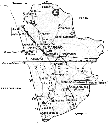Map of Salcete