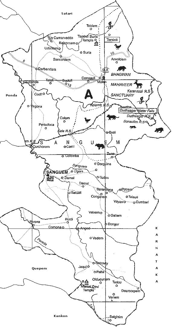 Map of Sanguem