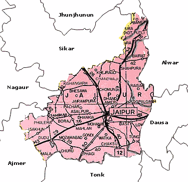 Map of Jaipur