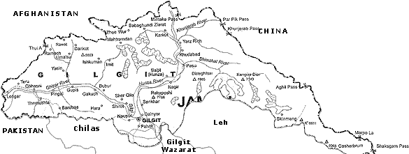 Map of Gilgit