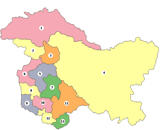 Maps of Jammu & Kashmir