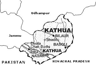 Map of Kathua