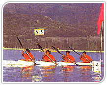 Kayakking on the Dal Lake