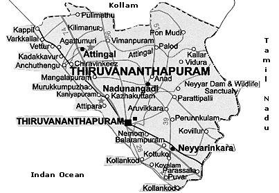 Maps of Tiruvananthapuram