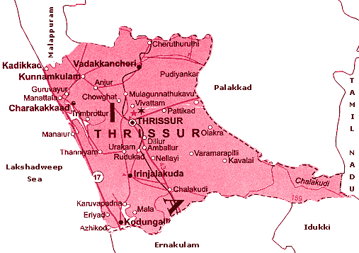 Maps of Thrissur