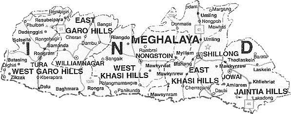 Maps of Meghalaya