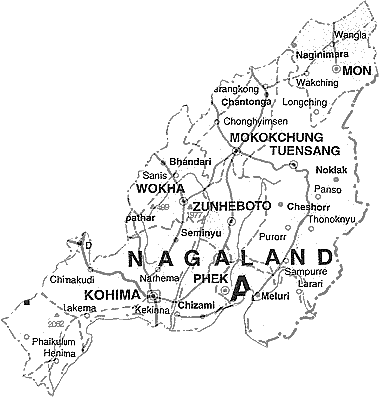 Maps of Nagaland
