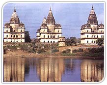 Chhatries grouped by the Betwa River