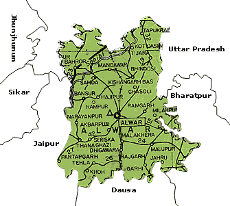 Maps of Alwar