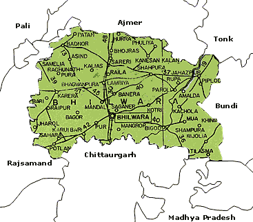 Maps of Bhilwara