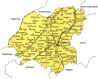 Maps of Bikaner