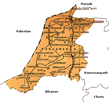 Maps of Ganganagar