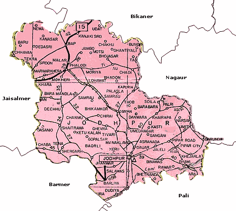Maps of Jodhpur