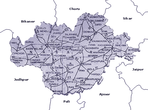 Maps of Nagaur