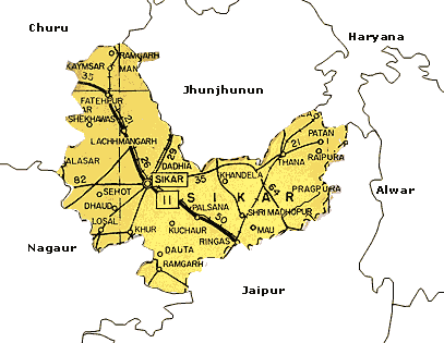 Maps of Sikar