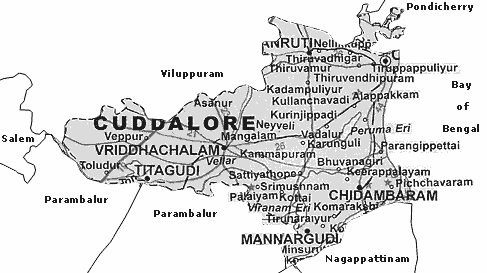 Map of Cuddalore 