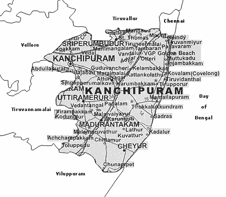 Map of Kanchipuram 