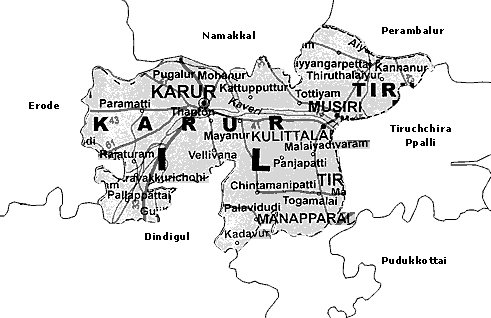 Map of Karur
