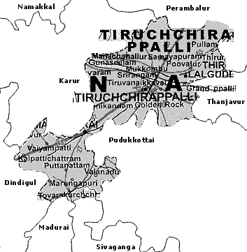Map of Tiruchchira Ppalli