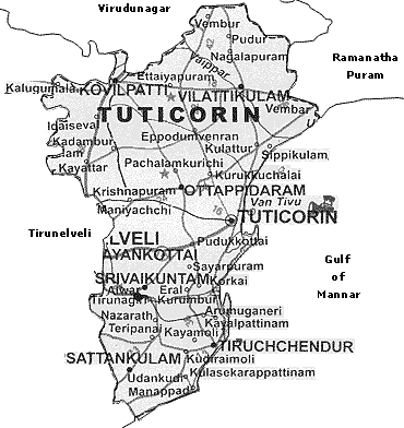 Map of Tuticorin