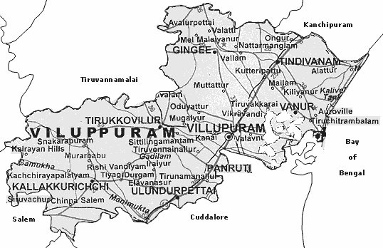 Map of Viluppuram 
