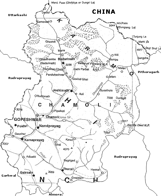 Map of Chamoli