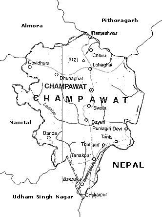 Map of Champawat 
