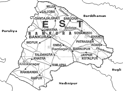 Map of Bankura 