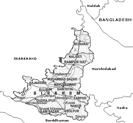 Map of Birbhumi