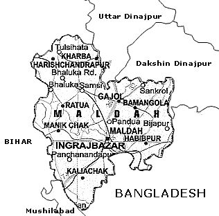 Map of Maldah