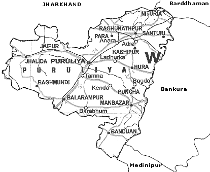 Map of Puruliya